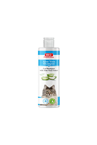Bio PetActive Shampoo with Aloe Vera for Cats 400ml Pack of 2