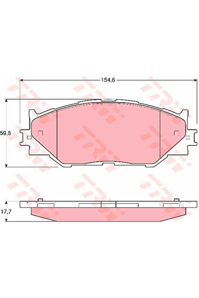 TRW Brake pad set, disc brake GDB3410