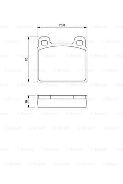 Bosch Set plăcuțe de frână, frână cu disc 0 986 460 111