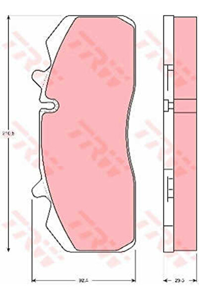 TRW Brake pad set, disc brake GDB5083