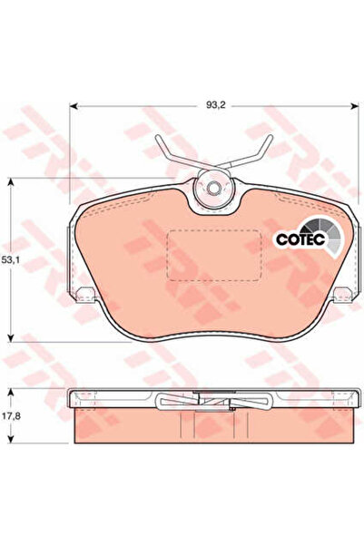 TRW Set plăcuțe de frână, frână pe disc GDB817