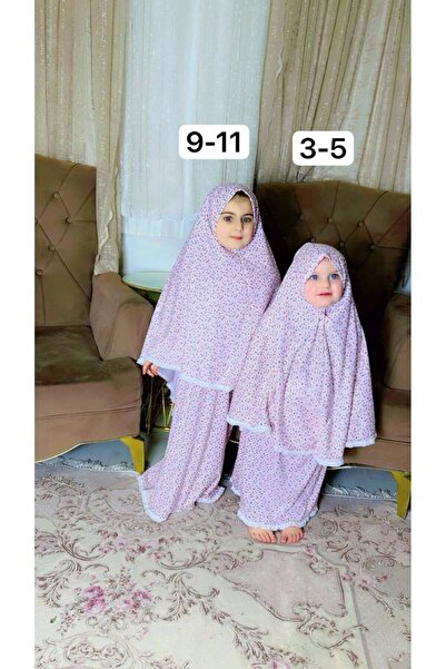 ALDAIYR 2Pcs Children's Prayer Dress Cotton Fabric