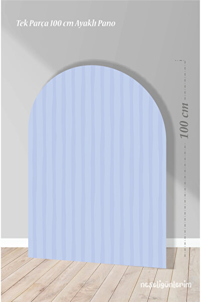 neşeli günlerim Μπλε πάνελ φόντου με Ριγέ πόδια 100 εκ. |   Σχεδιασμός |   Πύ...