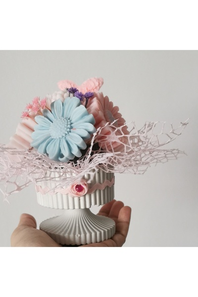 OEM Natural soy wax floral arrangement