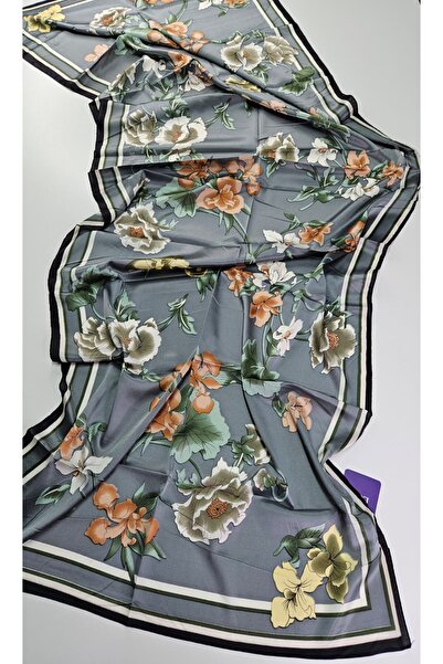 Shiva Scarfs New Season Flower Pattern Voile Silk Shawl Accessory Foulard Sil...