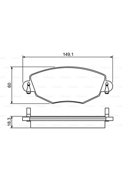 Bosch Set plăcuțe de frână, frână cu disc 0 986 495 230