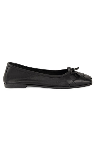 Pegia Leather Knitted Women's Ballet Flats Dg6102