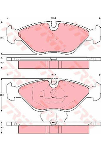 TRW Set of brake pads, disc brake GDB969