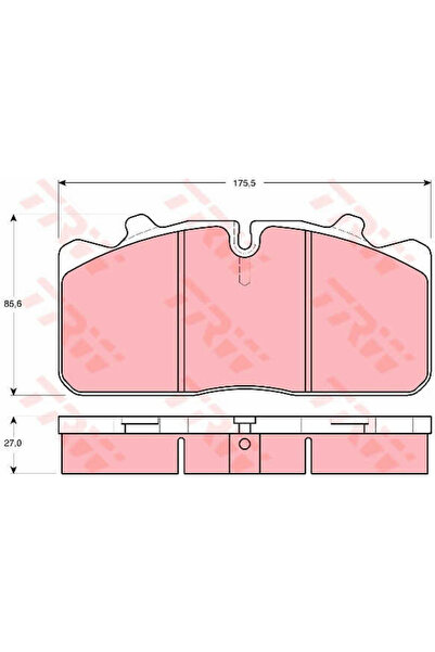 TRW Set of brake pads, disc brake GDB5069