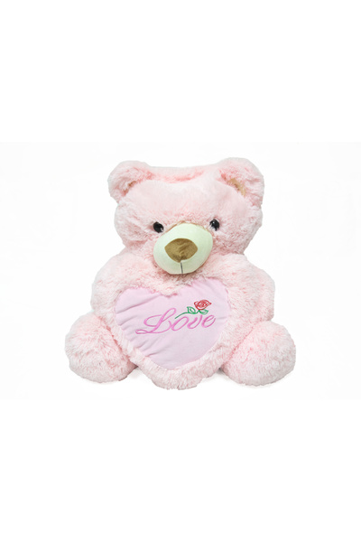 Nobrand Pink Teddy Bear with Heart