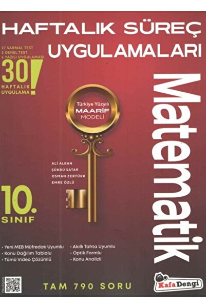 Ankara Kitap Merkezi 10. Sınıf Kod Matematik Haftalık Süreç Uygulamaları Kafa...