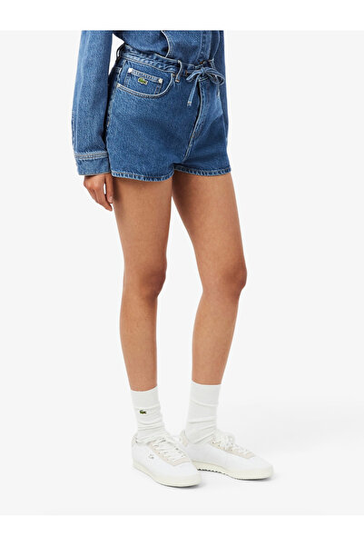 Lacoste Cotton Denim Shorts