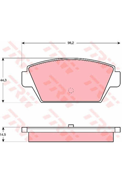 TRW Brake pad set, disc brake GDB945
