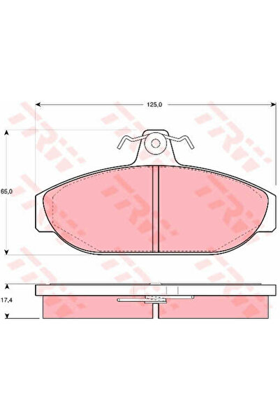 TRW Set Placute Frana,Frana Disc Gdb482 Volvo 740/740 Kombi/760