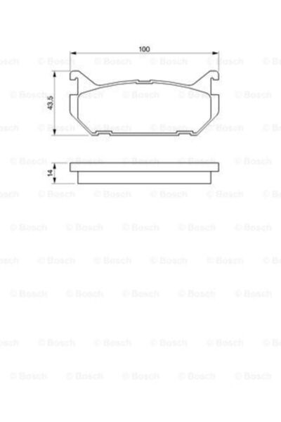 Bosch Set plăcuțe de frână, frână cu disc 0 986 424 266
