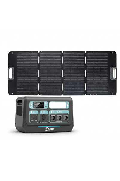 ORBUS 2400W Güç Kaynağı 100W Katlanır Güneş Paneli