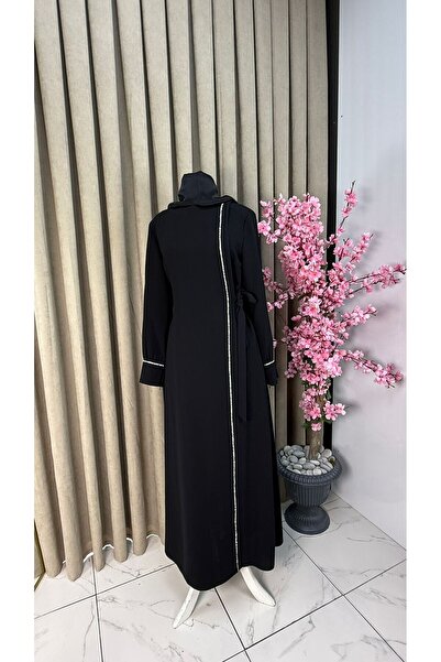 Sahra Tesettür Sarmoda Petek kumaş taşlı abiye ferace