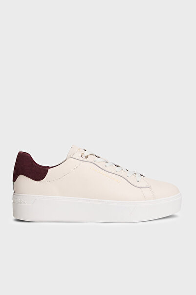 Tommy Hilfiger Deri Logolu Sneaker Ayakkabı AYAKKABI FW0FW09021 0F5