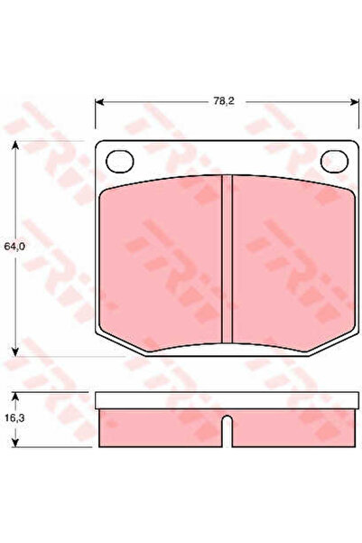 TRW Set plăcuțe de frână, frână cu disc GDB637