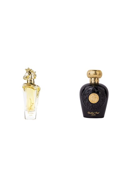 lattafa Set of 2 Unisex Perfumes: Maahir Eau de Parfum, , Men - 100ml + Opule...