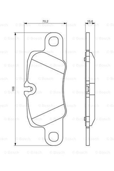 Bosch Set plăcuțe de frână, frână cu disc 0 986 494 431