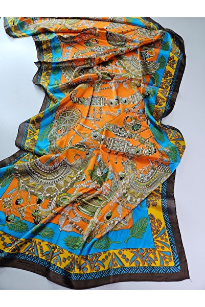 Shiva Scarfs New Season Exotic Theme Voile Silk Shawl Accessory Foulard Silk ...