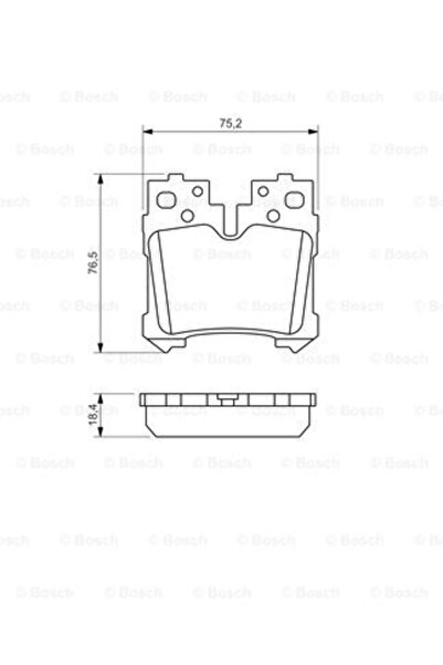 Bosch Σετ τακάκια φρένων, δισκόφρενο 0 986 494 424