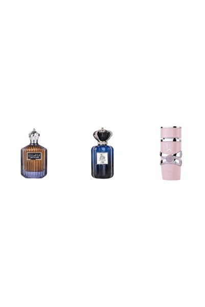lattafa Set 3 Parfum Unisex: Apa de Parfum I Am the King, Ard Al Zaafaran, Ba...