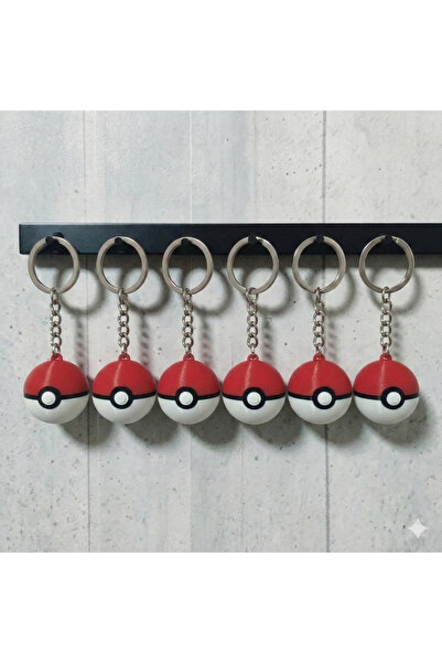 3D Layshop Pokémon Master Team: مجموعة من سلسلة مفاتيح قطعة من كرات البوكي - ...