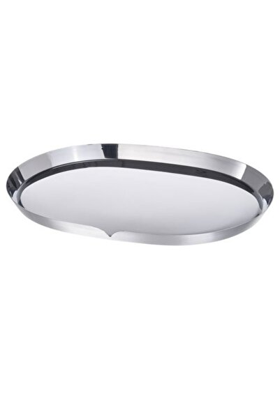 IKEA Praktand Candle Plate Coffee Tray Decor Plate Silver 35X26 cm Multi-Purp...