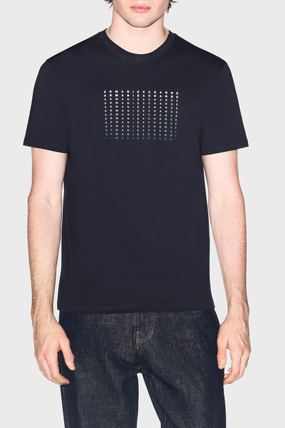 Armani Exchange Cotton Lu Regular Fit Logo Crew Neck t Shirt Men's t Shirt Xm...