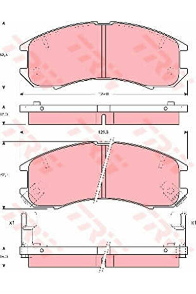 TRW Disc brake pad set, GDB981 disc brake
