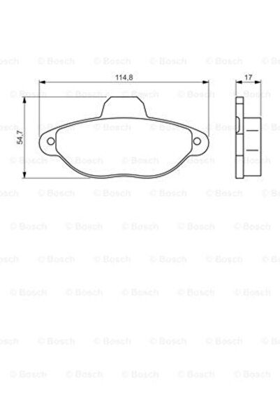 Bosch Set plăcuțe de frână, frână cu disc 0 986 495 255