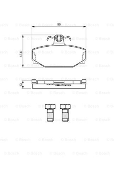 Bosch Σετ τακάκια φρένων, δισκόφρενο 0986460995 Volvo 780/850 Combi/960