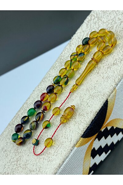 Tesbih Store Fire amber rosary master signed egg cut daily shot 8x10 mm