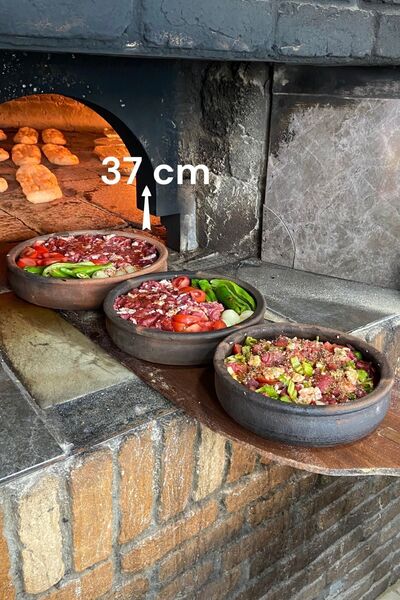 Saatistan Büyük Boy Fırın Güveç ve Tepsi, 37 cm, 8-10 Kişilik, dayanıklı ve şık