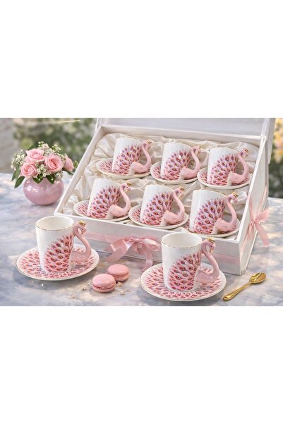 LeylArt Zucci 6-Piece Cup Set Pink