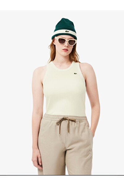 Lacoste Slim Fit Ribbed Cotton Tank Top