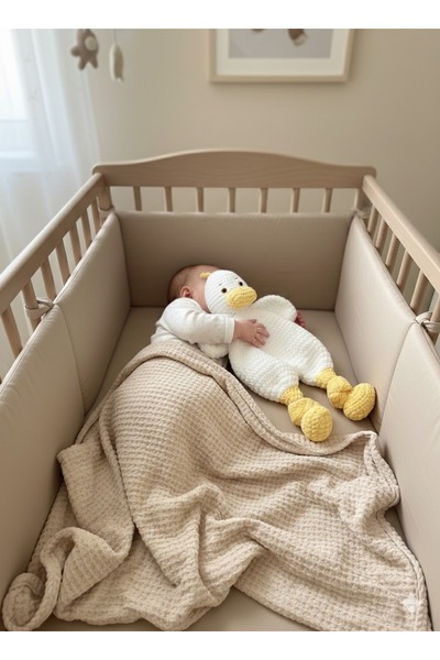 yes ticaret El Yapımı Örgü Ördek Amigurumi Uyku Arkadaşı