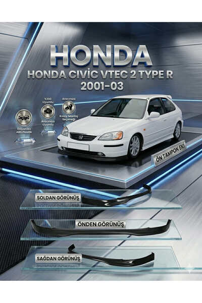 EYB HONDA VTEC2 MAKYAJSIZ KASA TYPR ON EK KIRILMAZ LIP MAT SIYAH