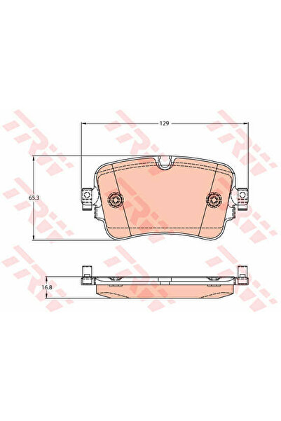 TRW Σετ τακάκια φρένων, δισκόφρενο GDB2131