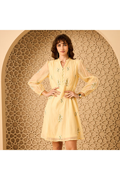 Generic Floral Embroidered Dress