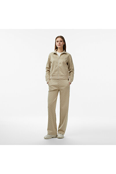 Guess Maya Aktif Palazzo Fit Kadın Bej Eşofman Altı