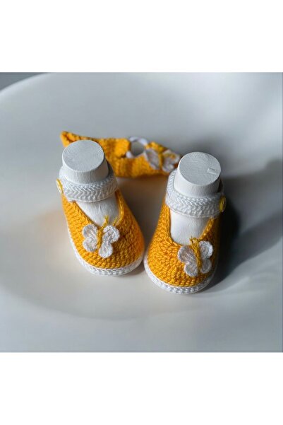nimetabla أحذية أطفال محبوكة يدويًا لعمر 6-9 أشهر