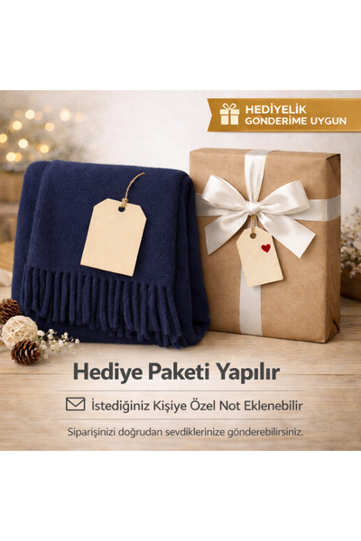 cartzen SoftWarm Hediyelik Polar Şal – Ultra Yumuşak, Geniş Püsküllü Kış Atkısı