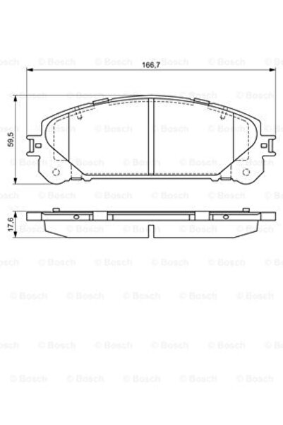 Bosch Σετ τακάκια φρένων, δισκόφρενο 0 986 494 686
