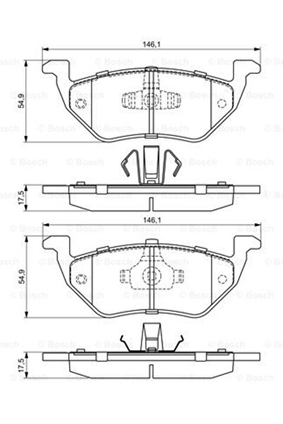Bosch Brake pad set, disc brake 0 986 494 683