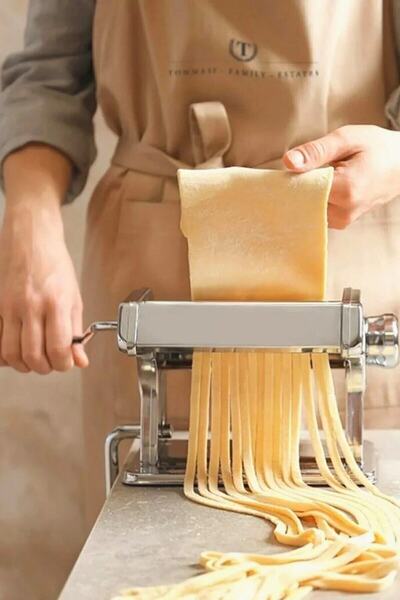Byanes Erişte Makarna Yapma Kesme Makinesi Hamur Lazanya Spagetti Raviolli Ma...