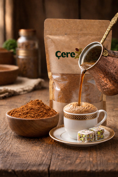 Çerezhanı Türk Kahvesi 250 Gr. Taze Öğütülmüş Bol Köpüklü Geleneksel Türk Kah...