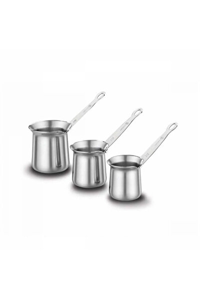 Saatistan Pratik ve şık paslanmaz çelik kahve cezvesi takımı A1232